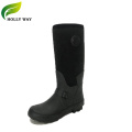 Black Cheap Outsole Knee Rubber Boots for Outdoor Fishing